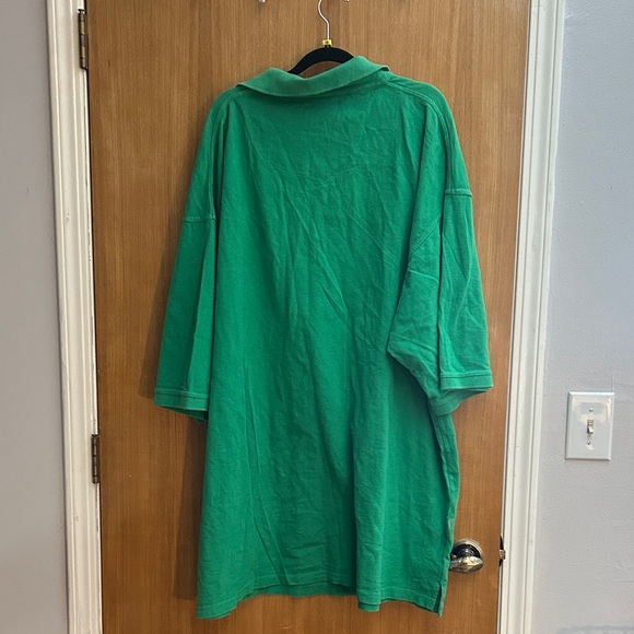 Mecca Green Polo Shirt with Blue Collar - Picture 7 of 10